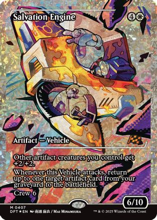 Salvation Engine (Showcase) (Fracture Foil) (DFT-407) - Aetherdrift Foil [Mythic]