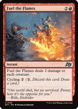Fuel the Flames (DFT-126) - Aetherdrift Foil [Uncommon]
