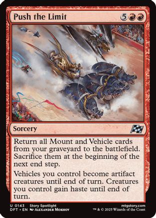 Push the Limit (DFT-143) - Aetherdrift Foil [Uncommon]