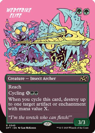 Webstrike Elite (Borderless) (DFT-345) - Aetherdrift [Rare]