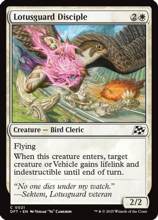 Lotusguard Disciple (DFT-021) - Aetherdrift Foil [Common]