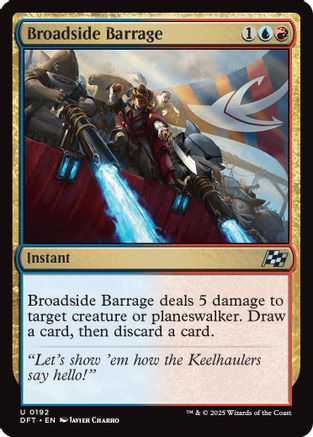 Broadside Barrage (DFT-192) - Aetherdrift Foil [Uncommon]