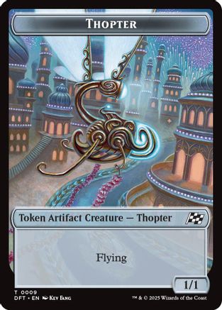 Thopter (0009) // Treasure Double-Sided Token (DFT-9 // 11) - Aetherdrift [Token]