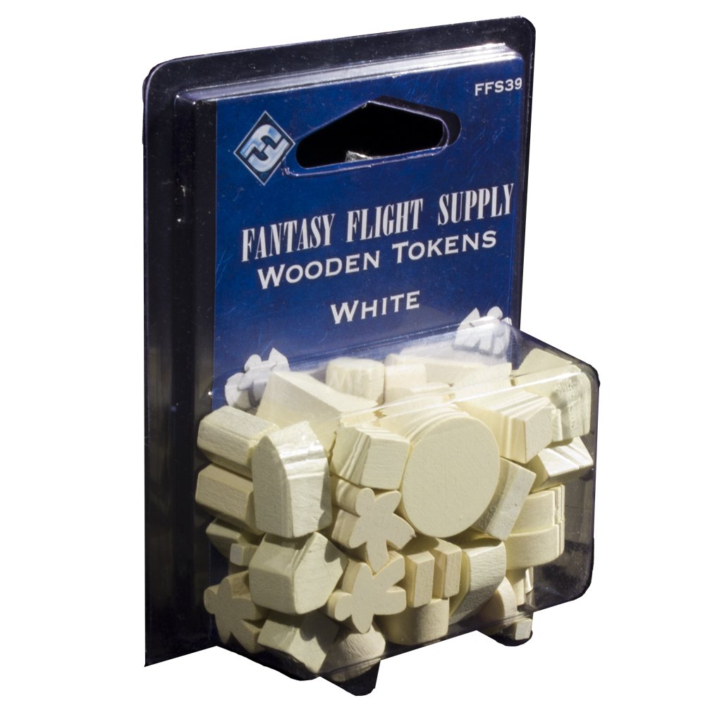 Fantasy Flight Wooden Tokens - White