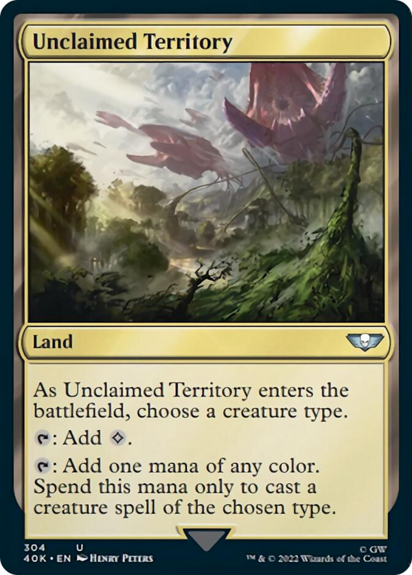 Unclaimed Territory (40K-304) - Warhammer 40,000 Commander [Uncommon]