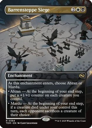 Barrensteppe Siege (Borderless) (TDM-384) - Tarkir: Dragonstorm [Rare]