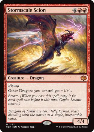 Stormscale Scion (TDM-123) - Tarkir: Dragonstorm [Mythic]