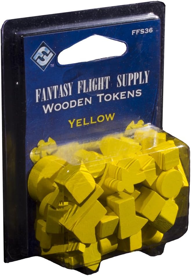Fantasy Flight Wooden Tokens - Yellow