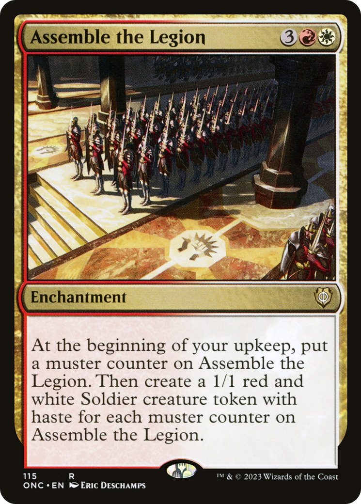 Assemble the Legion (ONC-115) - Phyrexia: All Will Be One Commander [Rare]