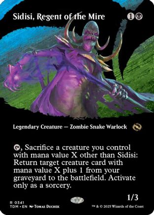 Sidisi, Regent of the Mire (Borderless) (TDM-341) - Tarkir: Dragonstorm [Rare]