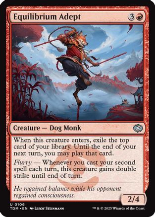 Equilibrium Adept (TDM-106) - Tarkir: Dragonstorm Foil [Uncommon]