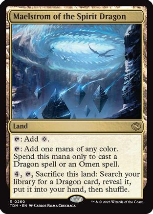 Maelstrom of the Spirit Dragon (TDM-260) - Tarkir: Dragonstorm Foil [Rare]