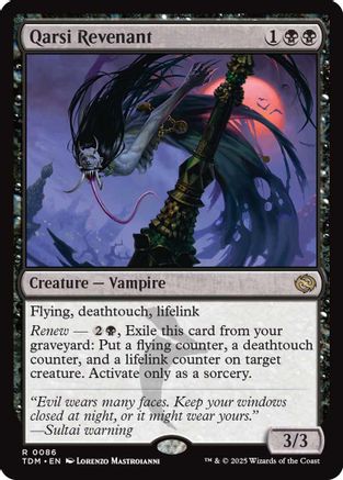 Qarsi Revenant (TDM-086) - Tarkir: Dragonstorm Foil [Rare]