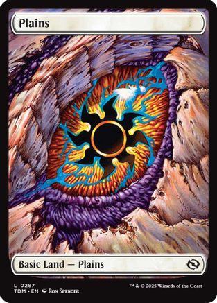 Plains (0287) (TDM-287) - Tarkir: Dragonstorm Foil [Land]