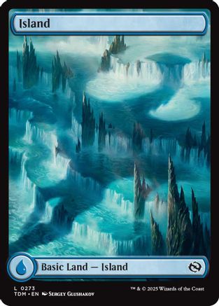 Island (0273) (TDM-273) - Tarkir: Dragonstorm Foil [Land]