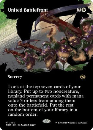 United Battlefront (Borderless) (TDM-330) - Tarkir: Dragonstorm Foil [Rare]