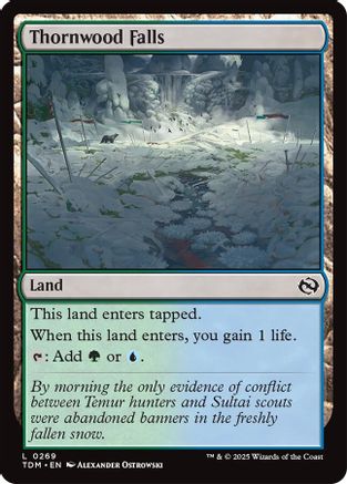 Thornwood Falls (TDM-269) - Tarkir: Dragonstorm [Land]