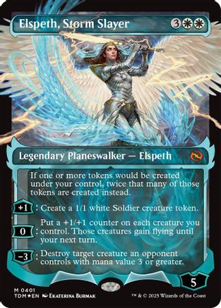 Elspeth, Storm Slayer (Showcase) (TDM-401) - Tarkir: Dragonstorm Foil [Mythic]
