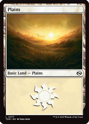 Plains (0277) (TDM-277) - Tarkir: Dragonstorm Foil [Land]