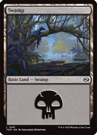 Swamp (0281) (TDM-281) - Tarkir: Dragonstorm [Land]