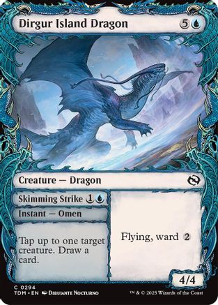 Dirgur Island Dragon (Showcase) (TDM-294) - Tarkir: Dragonstorm Foil [Common]