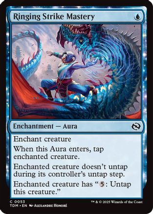 Ringing Strike Mastery (TDM-053) - Tarkir: Dragonstorm Foil [Common]