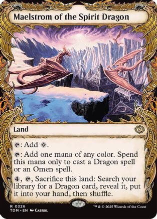 Maelstrom of the Spirit Dragon (Showcase) (TDM-326) - Tarkir: Dragonstorm Foil [Rare]
