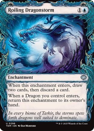 Roiling Dragonstorm (Showcase) (TDM-296) - Tarkir: Dragonstorm [Uncommon]