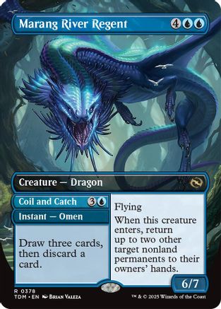 Marang River Regent (Borderless) (TDM-378) - Tarkir: Dragonstorm Foil [Mythic]