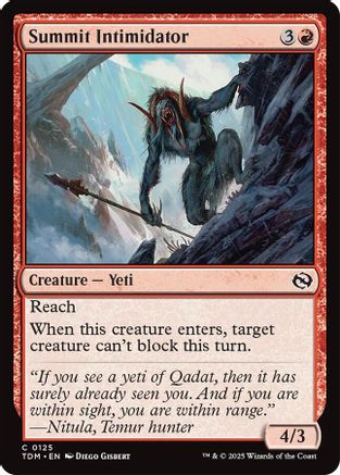 Summit Intimidator (TDM-125) - Tarkir: Dragonstorm [Common]
