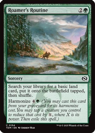 Roamer's Routine (TDM-154) - Tarkir: Dragonstorm Foil [Common]