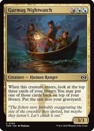 Gurmag Nightwatch (TDM-190) - Tarkir: Dragonstorm Foil [Common]