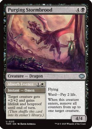 Purging Stormbrood (TDM-213) - Tarkir: Dragonstorm [Uncommon]