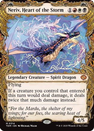 Neriv, Heart of the Storm (Showcase) (TDM-314) - Tarkir: Dragonstorm [Mythic]