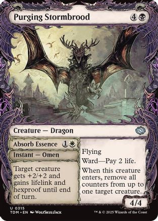 Purging Stormbrood (Showcase) (TDM-315) - Tarkir: Dragonstorm Foil [Uncommon]