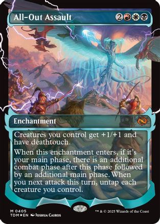 All-Out Assault (Showcase) (TDM-405) - Tarkir: Dragonstorm Foil [Mythic]