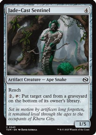 Jade-Cast Sentinel (TDM-243) - Tarkir: Dragonstorm [Common]