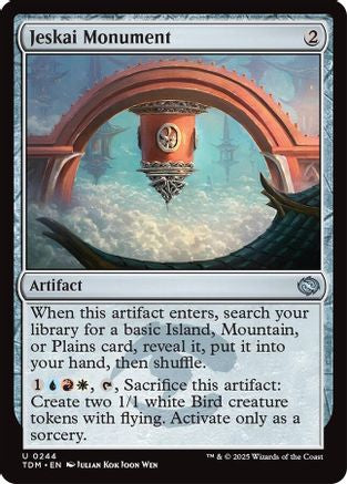 Jeskai Monument (TDM-244) - Tarkir: Dragonstorm Foil [Uncommon]
