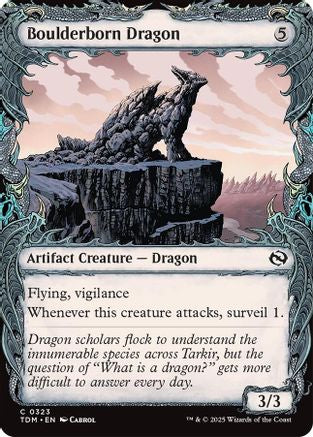Boulderborn Dragon (Showcase) (TDM-323) - Tarkir: Dragonstorm Foil [Common]