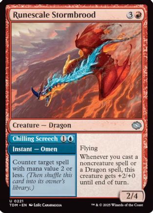 Runescale Stormbrood (TDM-221) - Tarkir: Dragonstorm [Uncommon]