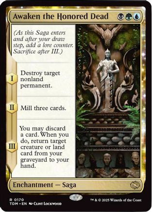 Awaken the Honored Dead (TDM-170) - Tarkir: Dragonstorm [Rare]