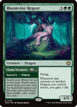 Bloomvine Regent (TDM-136) - Tarkir: Dragonstorm [Rare]