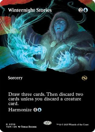 Winternight Stories (Borderless) (TDM-336) - Tarkir: Dragonstorm Foil [Rare]