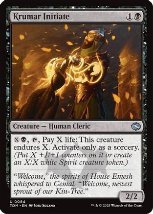 Krumar Initiate (TDM-084) - Tarkir: Dragonstorm Foil [Uncommon]