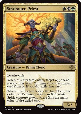 Severance Priest (TDM-222) - Tarkir: Dragonstorm Foil [Rare]