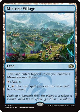 Mistrise Village (TDM-261) - Tarkir: Dragonstorm [Rare]