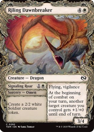 Riling Dawnbreaker (Showcase) (TDM-292) - Tarkir: Dragonstorm Foil [Common]