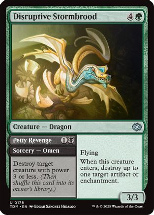 Disruptive Stormbrood (TDM-178) - Tarkir: Dragonstorm [Uncommon]