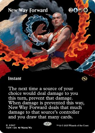 New Way Forward (Borderless) (TDM-367) - Tarkir: Dragonstorm Foil [Rare]