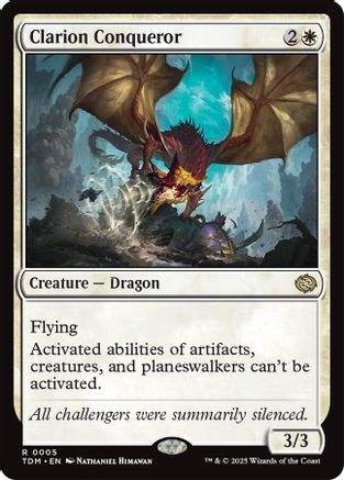 Clarion Conqueror (TDM-005) - Tarkir: Dragonstorm Foil [Rare]